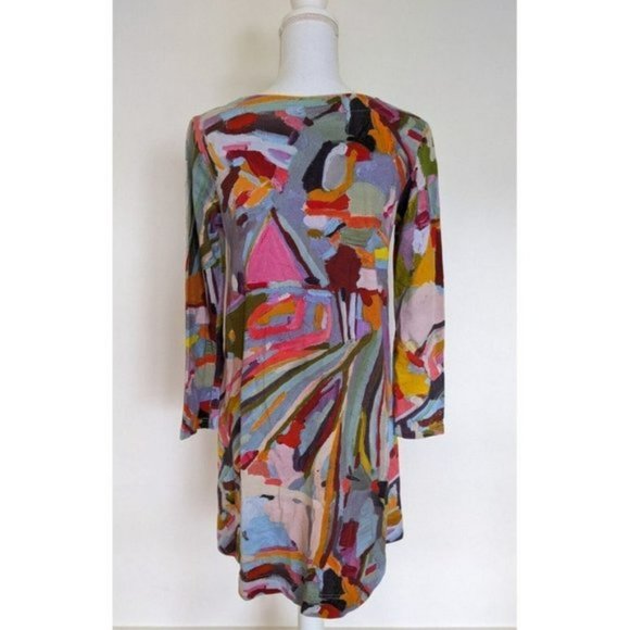 Gorman X Megan Grant Pick Up Sticks Jersey Dress Size 6 Suit 6-10 - Picture 4 of 9